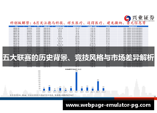 五大联赛的历史背景、竞技风格与市场差异解析 五大联赛的历史背景、竞技风格与市场差异解析